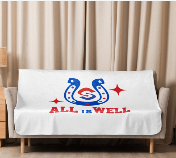 All Is Well Sherpa blanket