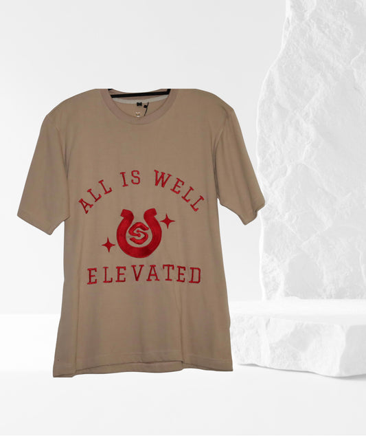 ALL IS WELL-ELEVATED - Embroidered -Unisex T-Shirt