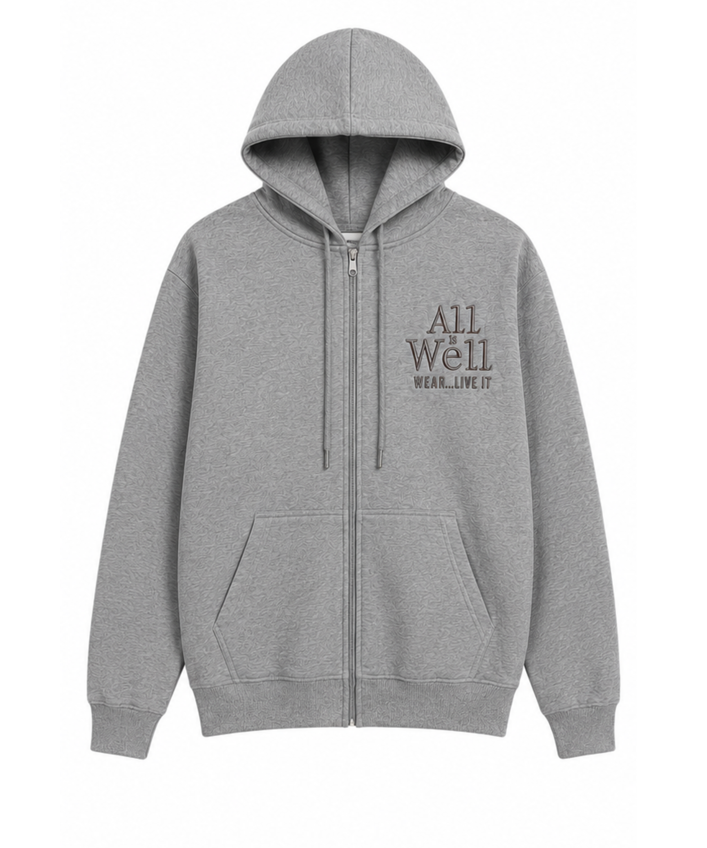 AIW Classic Zip Front Hoodie