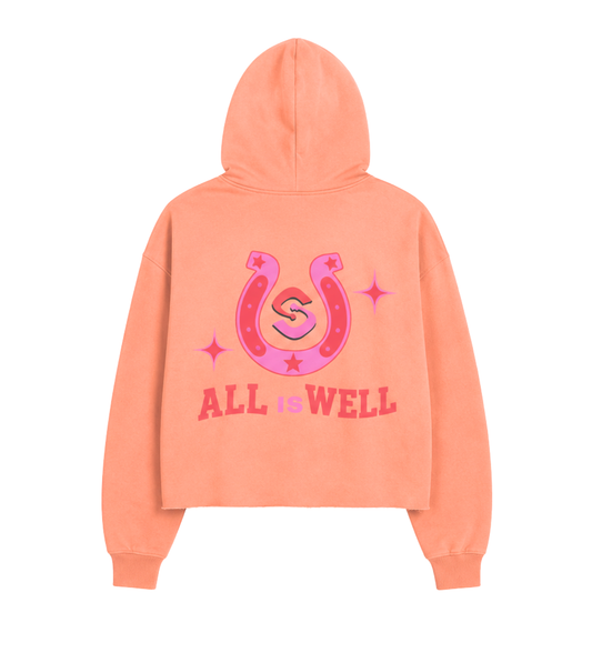 AIW Signature Crest Cropped Hoodie